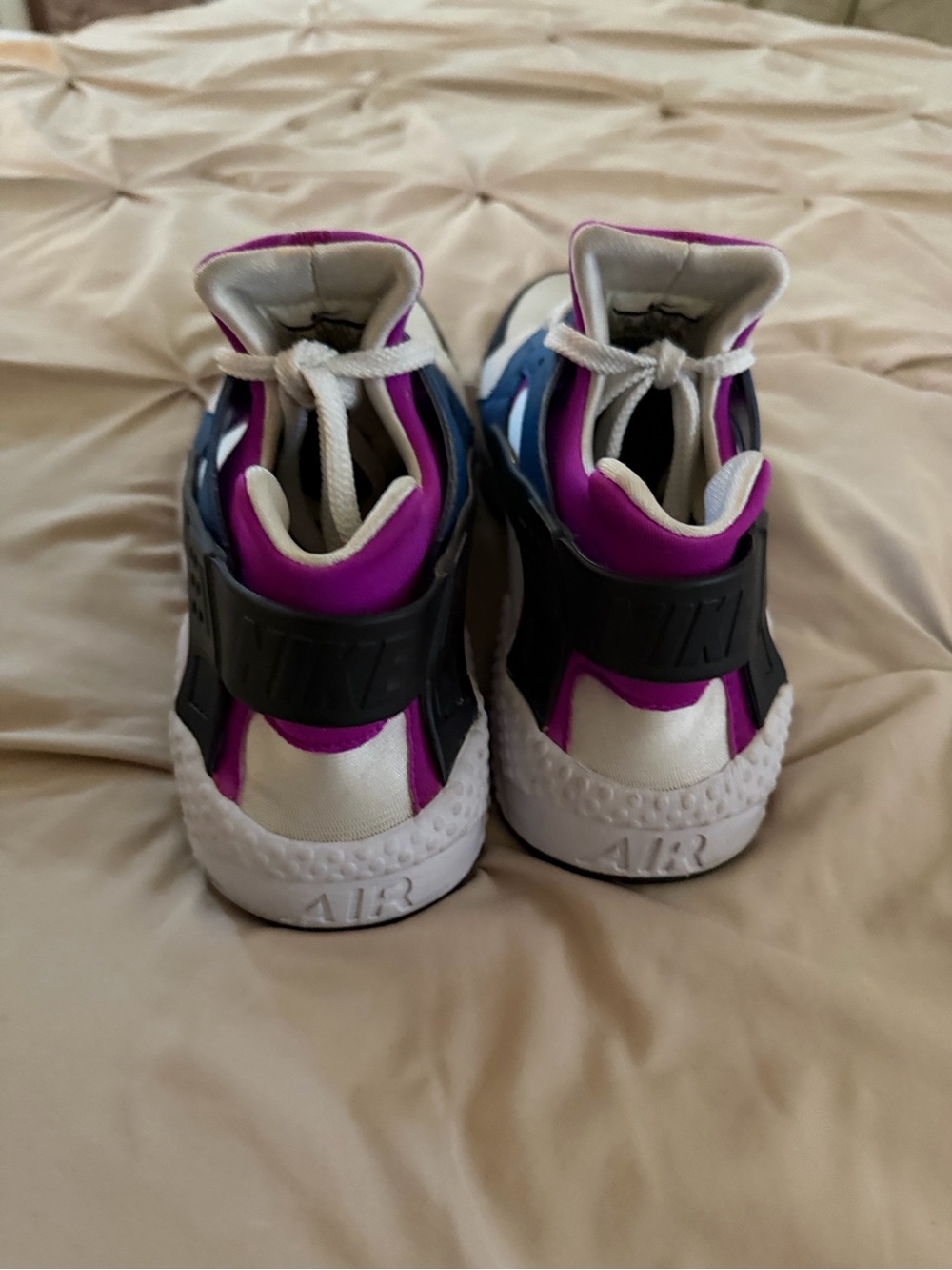 Nike Air Huarache "Blue Jay / Hyper Violet" - Size 10.5 - Picture 5 of 5